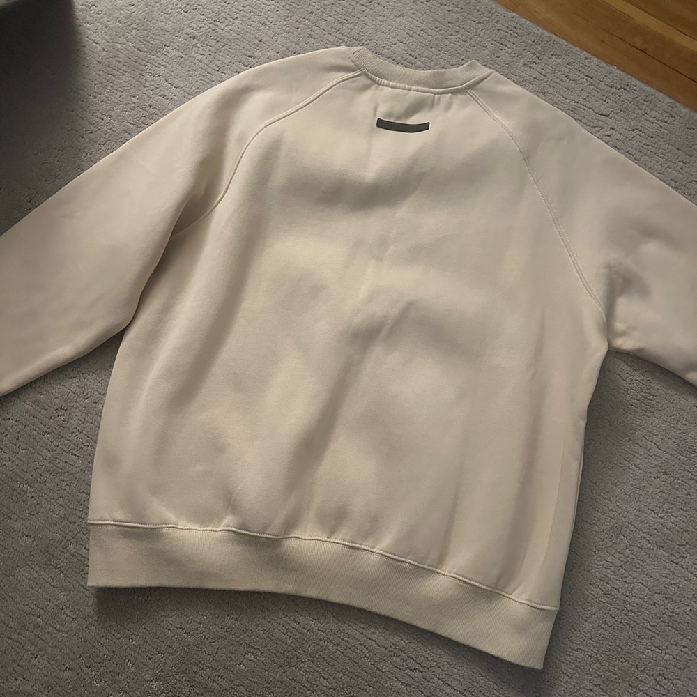 Essentials Cream Crewneck Sweatshirt - Picture 3 of 5